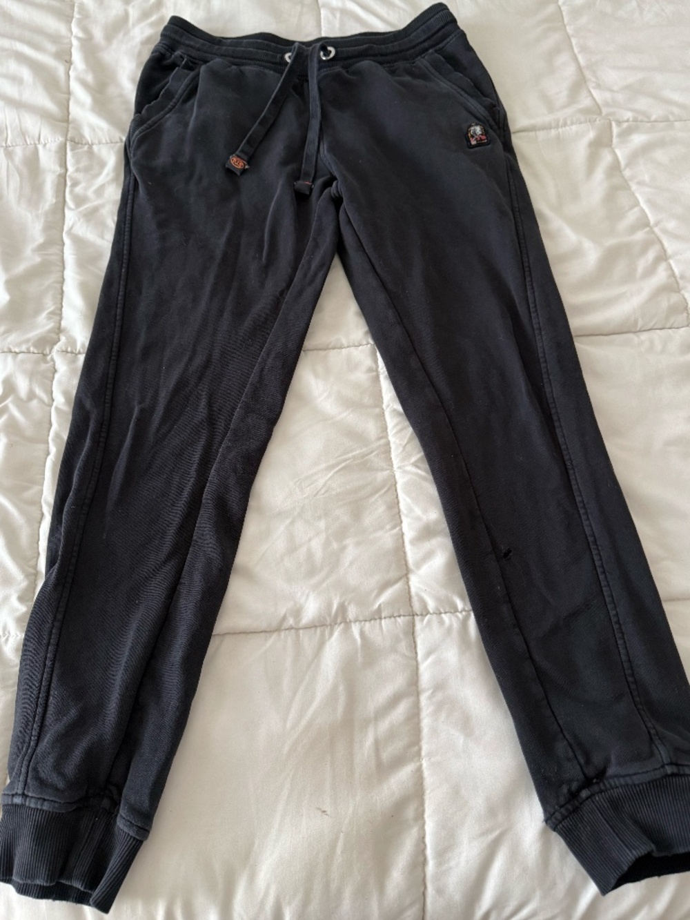 Parajumpers Black Cotton Fleece Sweatpants, XS